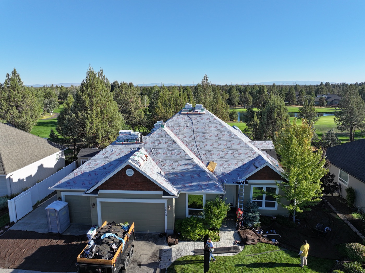 Roof before tear-off and replacement